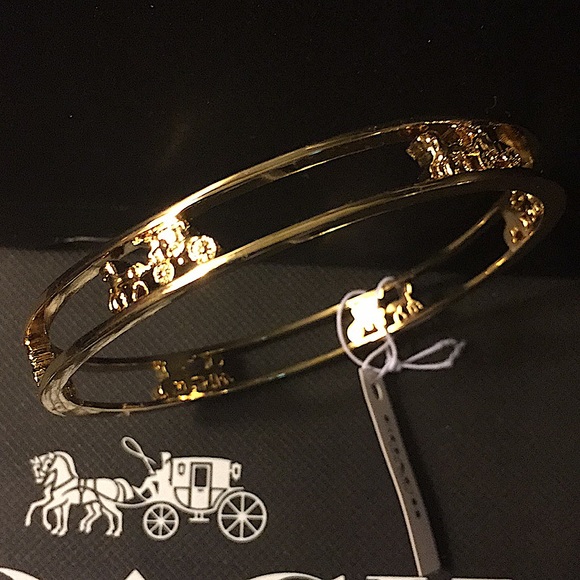 COACH - HORSE & CARRIAGE BANGLE (NWT) - Picture 6 of 11